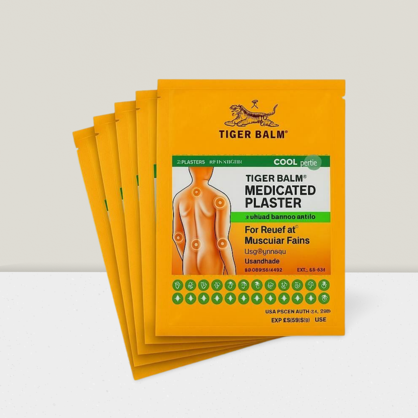 Sensefit Tijgerbalsem Pleister Groen