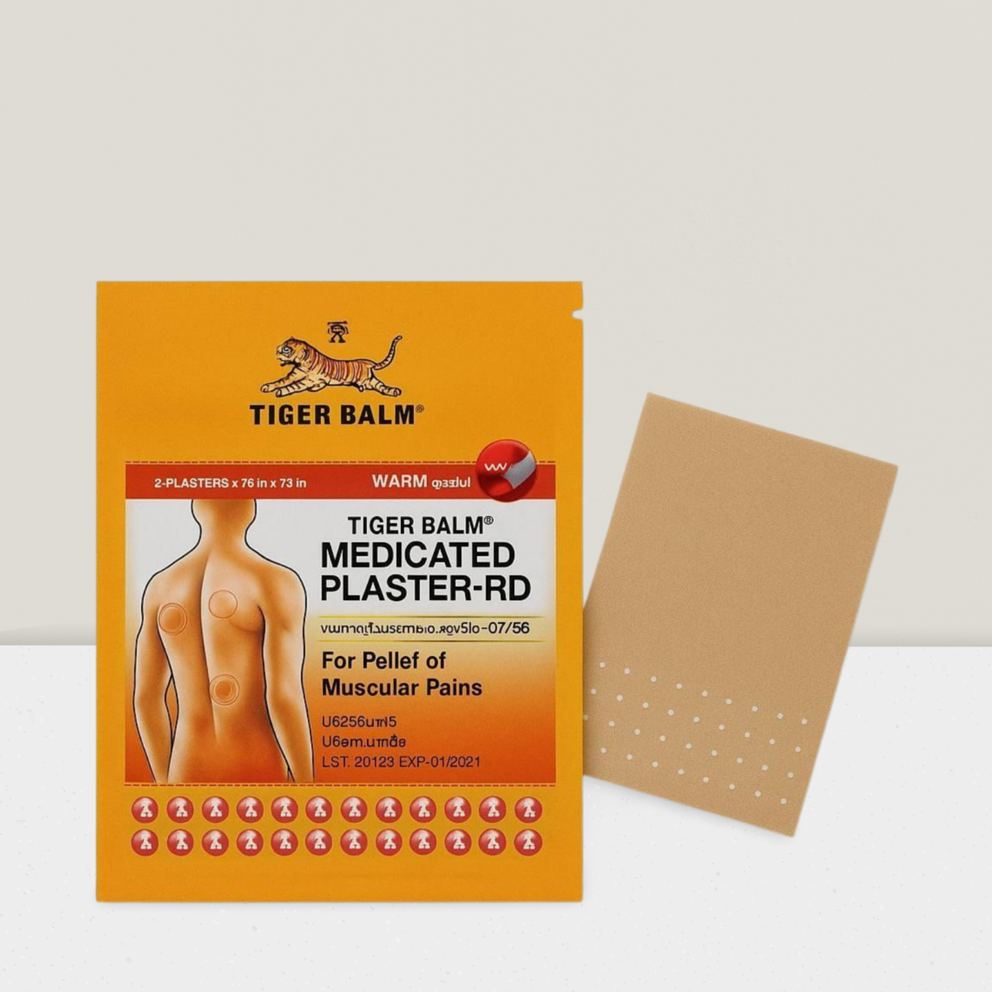 Sensefit Tijgerbalsem Pleister Oranje